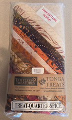 Timeless Treasures Tonga Treats Fat Quarters, Treat Quarter Spice Quilt Pattern