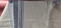 Ralph Lauren Fabric Sample Beauvais Grain Sack Dark Blue 27″ x 27″ sa