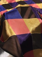60% Silk 40%Cotton fine Fabric 32” square panel scarf clothings shirt