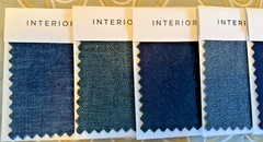 10 Interior Design Sofa Fabric Samples & 1 Two Pages Curtain Sample Book
