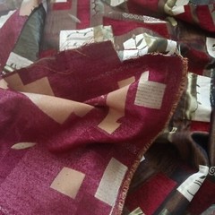 Luscious Upholstery or Pillow Fabric Patchwork Quilt Blanket Throw 60″ WX48″ L