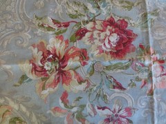 5259. Fresco Flourish FLORAL JEWEL Upholstery FABRIC – 38″ x 2-1/4 yds.