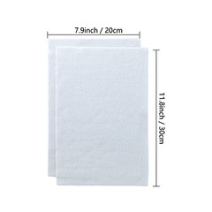 White Felt Fabric, Soft Felt Sheets for Crafts, 1.4Mm Thick 8″X12″ Craft Felt 20