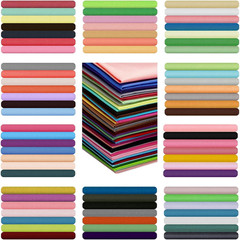 70 Pcs 10 X 10 Inch Cotton Fabric Square for Quilting Solid Color Sewing Precut
