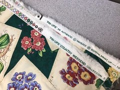 Waverly Pin Ups Country Weekend Collection Floral Fabric Material 1-1/4 Yards