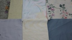 5 lb 3 oz Box of Assorted Fabric Scraps – Assorted mostly Browns & Gray FSBTB138