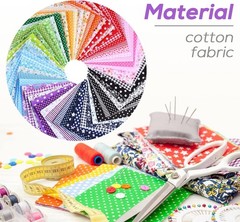 120PCS 4×4″ Cotton Fabric Squares Precut Quilt Craft DIY Sewing Patchwork