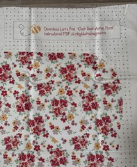 Lori Holt for Riley Blake Cook Book Apron Panel #3 Quilting HD11772 Retro Canvas