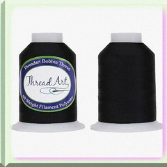 Black and White 2 Large Spool Bobbin Thread