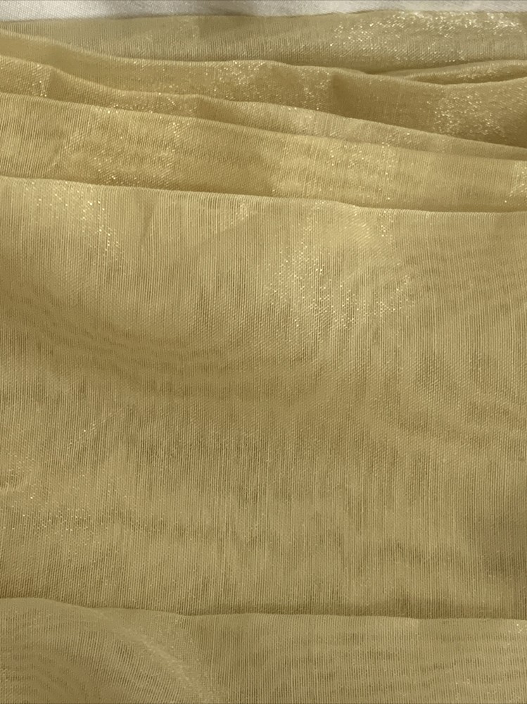 Gold Sheer Fabric – 110 inches and 5 1/2 yards