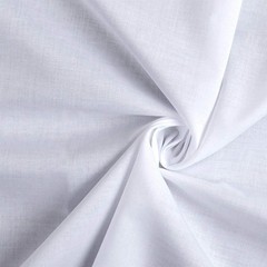 White 100% Cotton Lawn Lining Fabric 58 Inch Wide x 2 Yards Thin Sewing Cloth