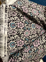 OOP 1/2 YD NIGHTSHADE Mini SPIDER BLOSSOMS Floral Cotton Quilt Fabric Tula Pink