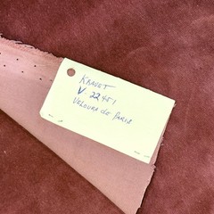 Kravet V-22451 Velours de Paris Velvet Fabric Deep Coral 56″