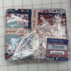 Poppie Cotton Floral Fabric Bundle Red Multicolor Quilting Crafts Flowers