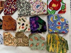 Quilting Fabric Squares 2.5″ Set of 297 Assorted Patterns Colors