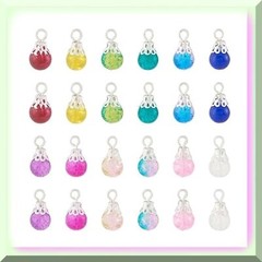 120 Teardrop Crystal Charms for Crafts