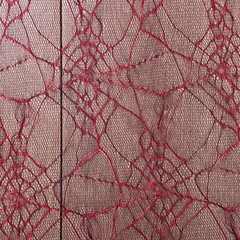 50*150cm Thin Transparent Spider Web Mesh Red Texture Fabric DIY Stage Crafts.