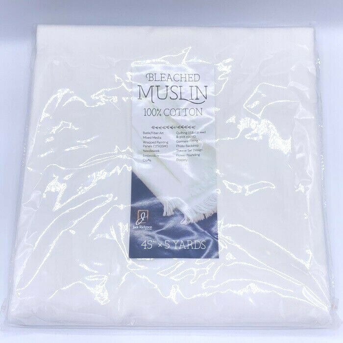 Jack Richeson – Bleached White – 100% Cotton – 45″ x 5 Yards