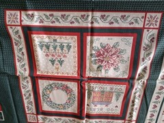 Faye Burgos Marcus Brothers Fabric Panel, Cut & Sew Christmas Quilt Block