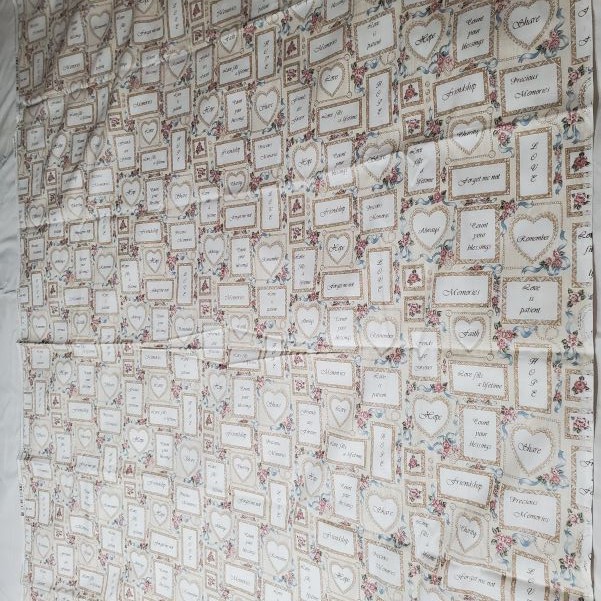 Faye Livermen Burgos ‘Heirloom Memories’ for Marcus Brothers craft fabric 75×45