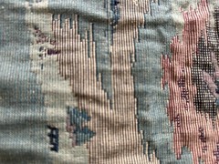 Tapestry Fabric Golfers Theme Raw Edge Width 23-26.5 Inches X Length 56.5 Inches