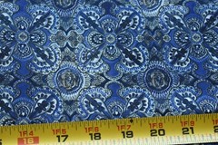 By 1/2 Yd, Blue Medallions on Quilt Cotton, Jo-Ann, Hudson Ohio, N5436