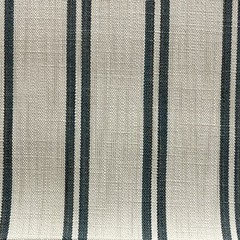 PERENNIALS INDOOR OUTDOOR FABRIC PERFORMANCE RACING STRIPE CERULEAN BY THE YARD