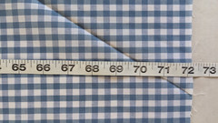 Blue Gingham Fabric 17″ x 72″ Medium Blue check – one piece