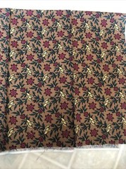 Snow Country brown Teal red Floral Print Fat Quarter RJR FABRICS Thimbleberries