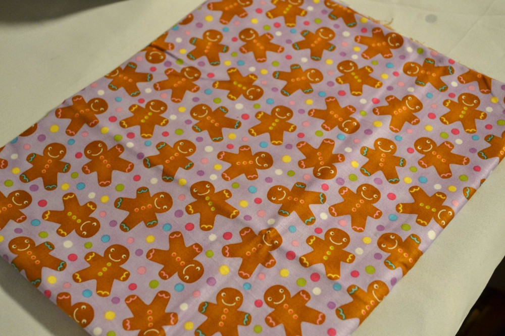 “Candy Christmas Gingerbread” Holiday Fabric Approx 1.5 yds