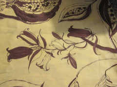 3 YARDS 15″ x 44″ Westminster Fibers Fabric Free Spirit pale Yellow Brown Flower