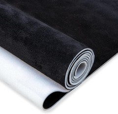 Luxury Faux Suede Auto Headliner Fabric 36″ L x 60″ W – Black With Foam Backing