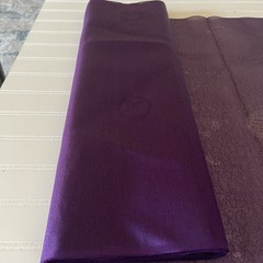 SILK PURPLE FABRIC 10 Yards x 21 Inches Wide or 360 Inches x 21 Wide