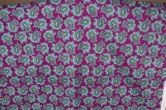 54″L x 44″ W Piccadilly Circus by Rowan Westminster Fabric Teal Paisley Fuschia