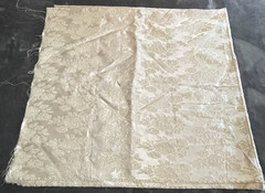 Floral Gold Satin Jacquard Brocade Fabric – 60″ Wide x 1.30 Yards