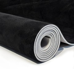 Soft Black Suede Auto Headliner Material 96″x60″ – Tube Packaged for Easy Use