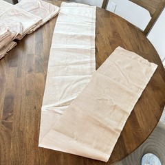 Vintage Velvet Stria Fabric Remnants Champagne Blush Pink Upholstery Lot 3.5 Lb
