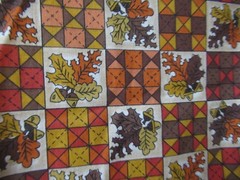 “Harvest Time” FALL LEAVES COTTON Fabric Hegdahl General Fabrics 1Y3″X44″