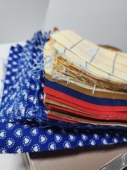 110x Mixed Precut Fabric Squares & Rectangles Pcs Quilt Blocks Sewing Lot