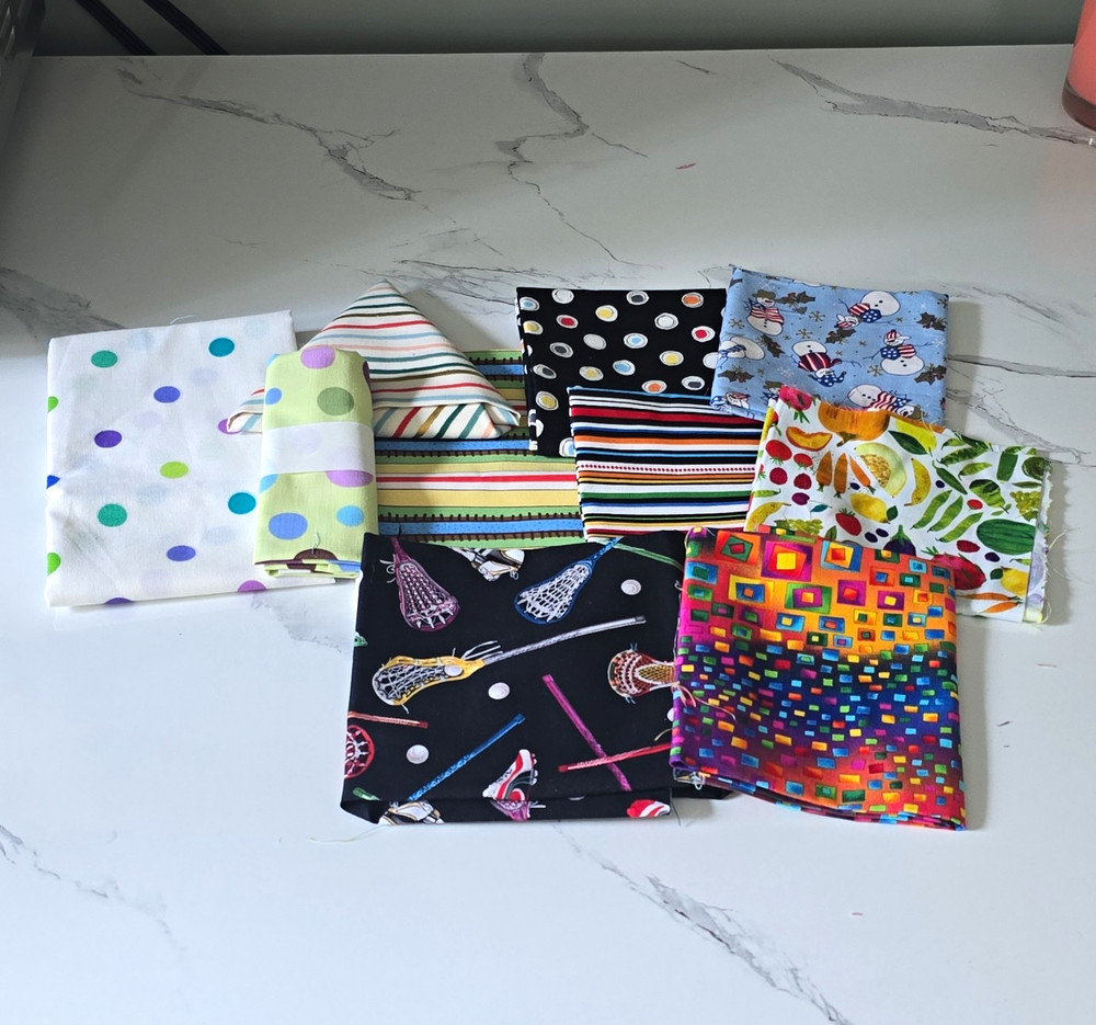 DESTASH Fat Quarters Multi Color Kids Cotton Fabric Mixed Lot