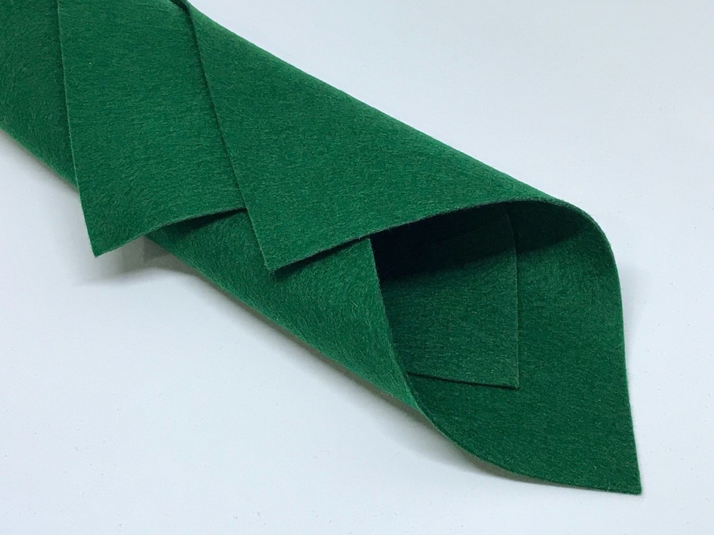 1mm Sacramental Green 100% Merino Wool Felt Sheet 20 x 30cm – No. 48