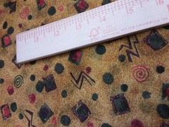 Fabric Retro Geometric Abstract Mustard Brown Multicolor 3 Yards X 56 Inch