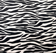 Black White ZEBRA STRIPE Minky Fabric by YARD African Animal Pattern Safari 58″W