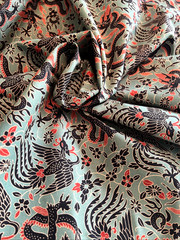 Moda Kumo Sentimental Studios Teal Dragon Quilting Fabric 5 yds Cotton # 15824
