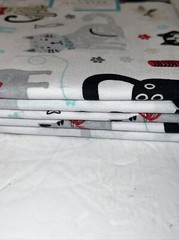 5 Playful Cats Sewing Fabric Fat Quarter 18×21-inch Cotton Craft Quilt Clothing