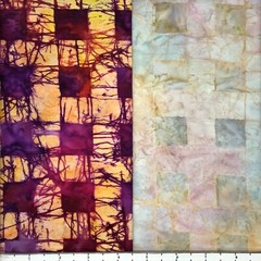 7 Fat Quarters Cracked Plaid #2 Batik Lunn Fabric FQ Pack 100% Cotton Handmade