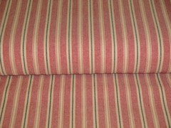 Americana Vintage Collection Red Black Tea Dye Dobby Stripe Homespun Fabric