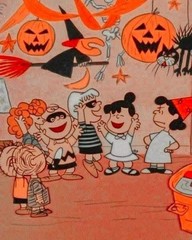 Peanuts Charlie Brown Halloween Party 8×10 Cotton Craft & Quilting Fabric Block