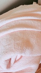 2 Pc Blush Pink Crinkle Natural Fiber Fabric 54” Wide 105” & 110”