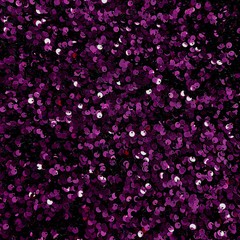 Stephanie EGGPLANT Overlap Sequins on PLUM Stretch Velvet Fabric by the Yard fo
